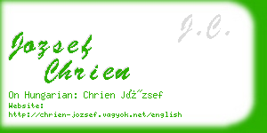 jozsef chrien business card